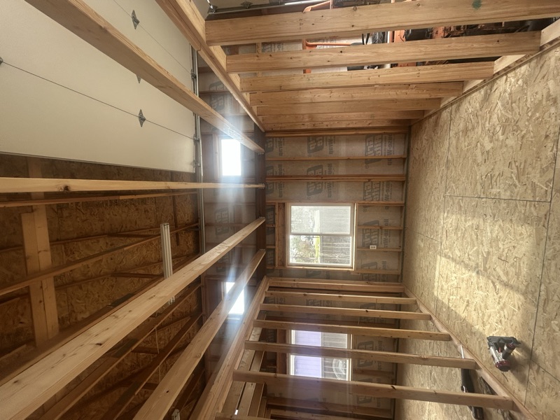 Interior framing and insulation